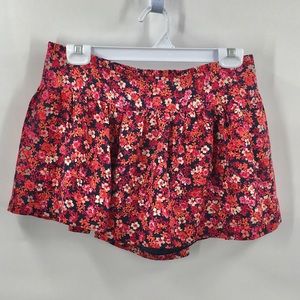 Express Floral Back Zip Shorts Mini Dkirt …